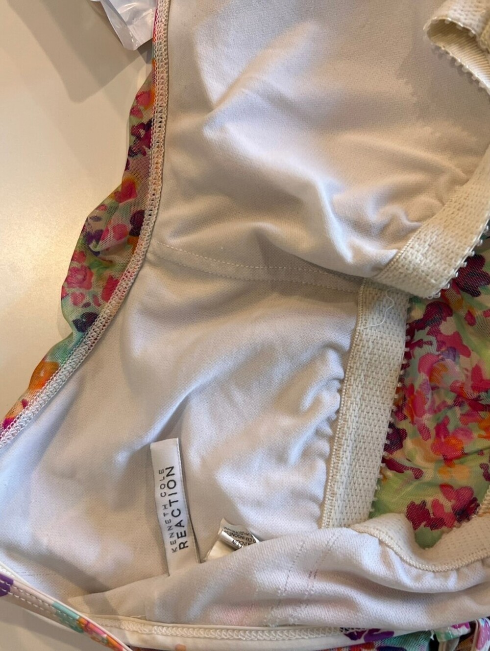 Vintage Y2K Floral Ruffle Layered Multicolor Swim Tankini Top size Medium - Picture 7 of 10